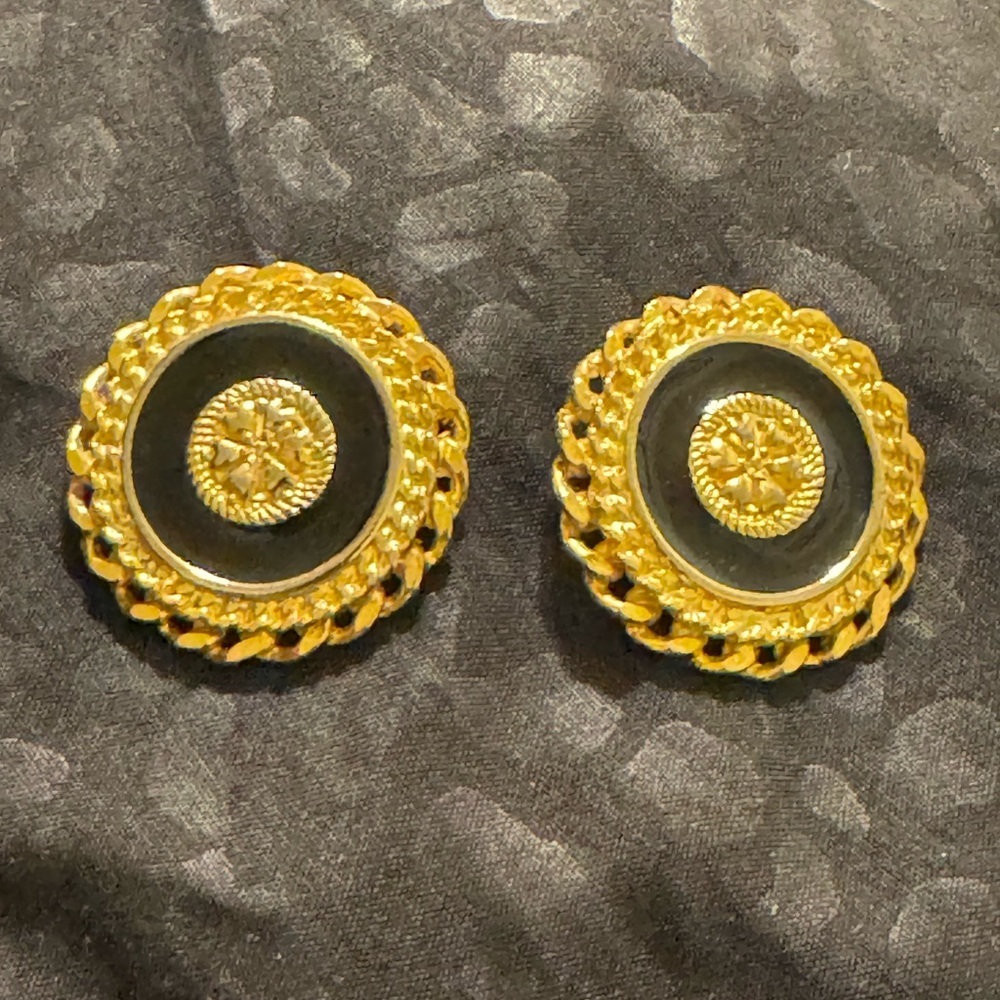 Classy Gold Clip-On Earrings